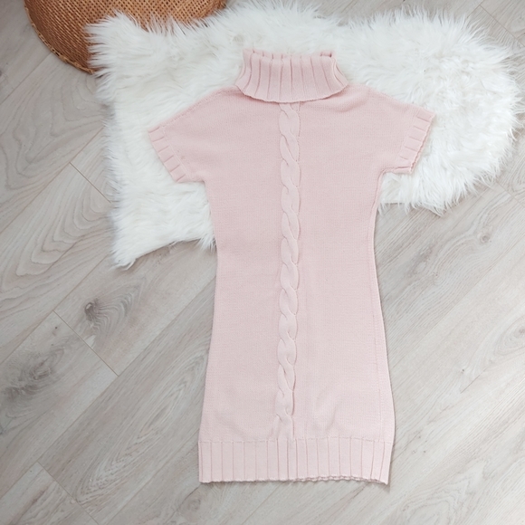 Old Navy Cotton Pink Knitted Sweater Dress - Picture 2 of 11